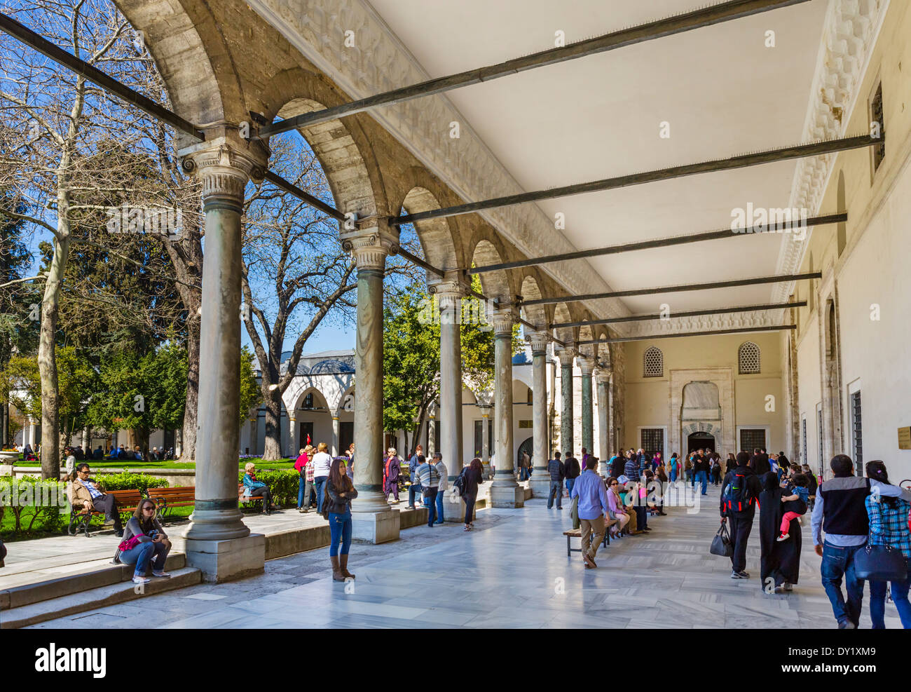 Former Pavilion of Mehmet II housing the Imperial Treasury, the Third Court, Topkapi Palace (Topkapi Sarayi), Istanbul,Turkey Stock Photo