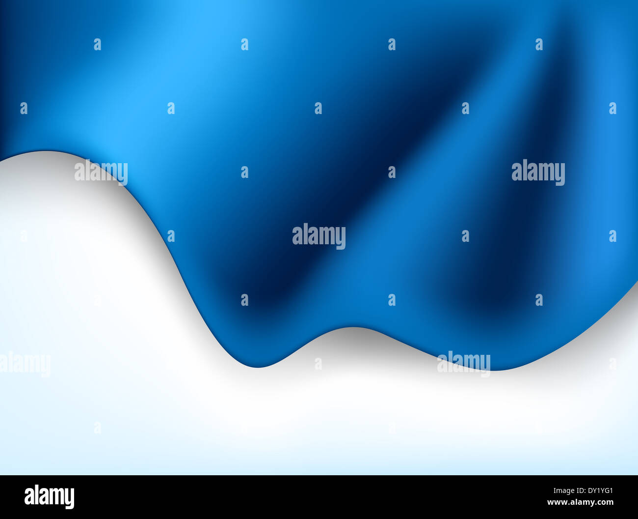 Abstract bright blue background with white wave Stock Photo - Alamy