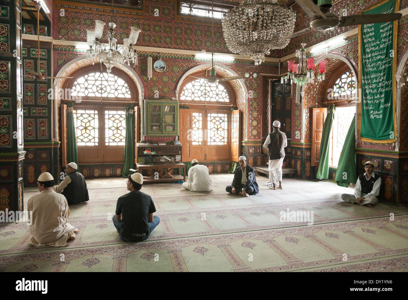 Srinagar, Kashmir, India. Pir Dastgir Sahib sufi shrine and mosque Stock Photo