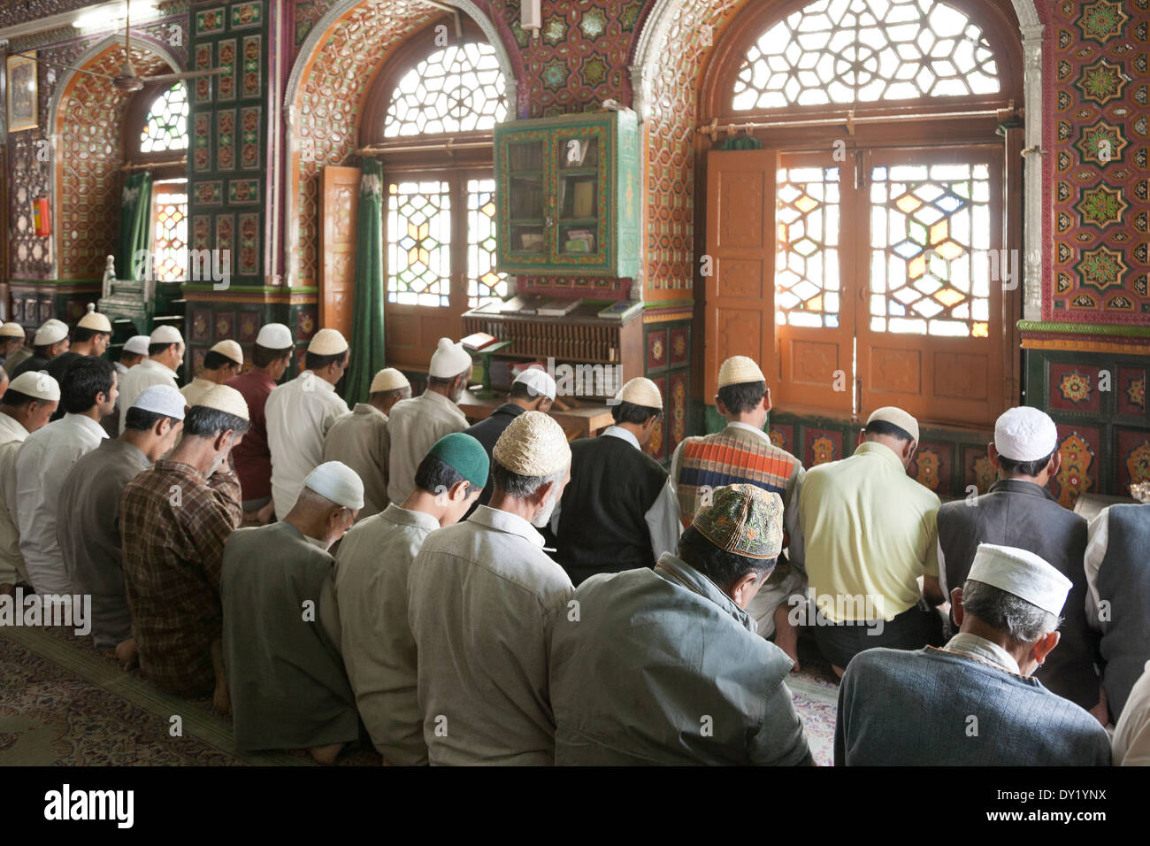 Srinagar, Kashmir, India. Pir Dastgir Sahib sufi shrine and mosque Stock Photo