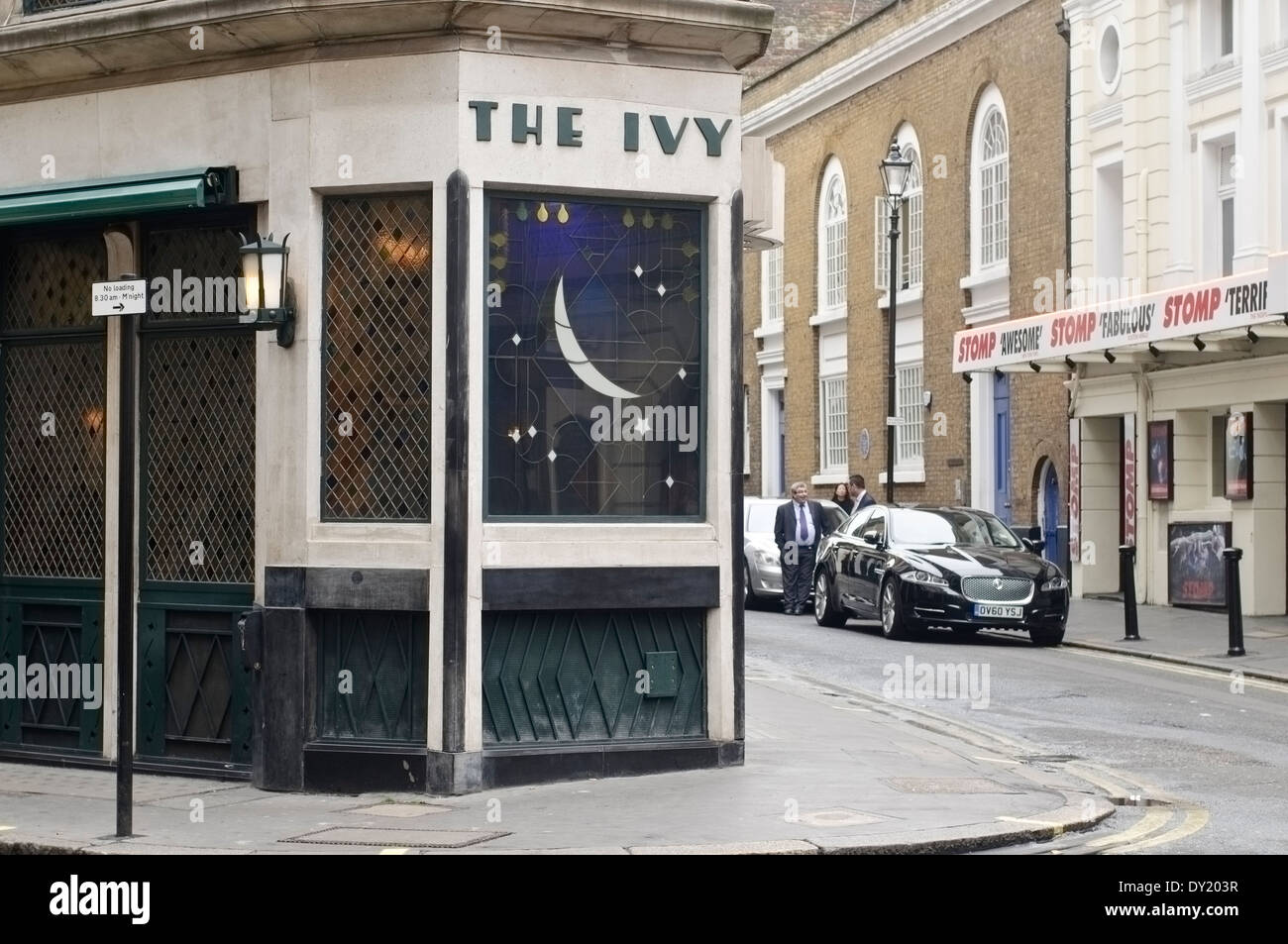 Front View of THE IVY Restaurant Stock Photo