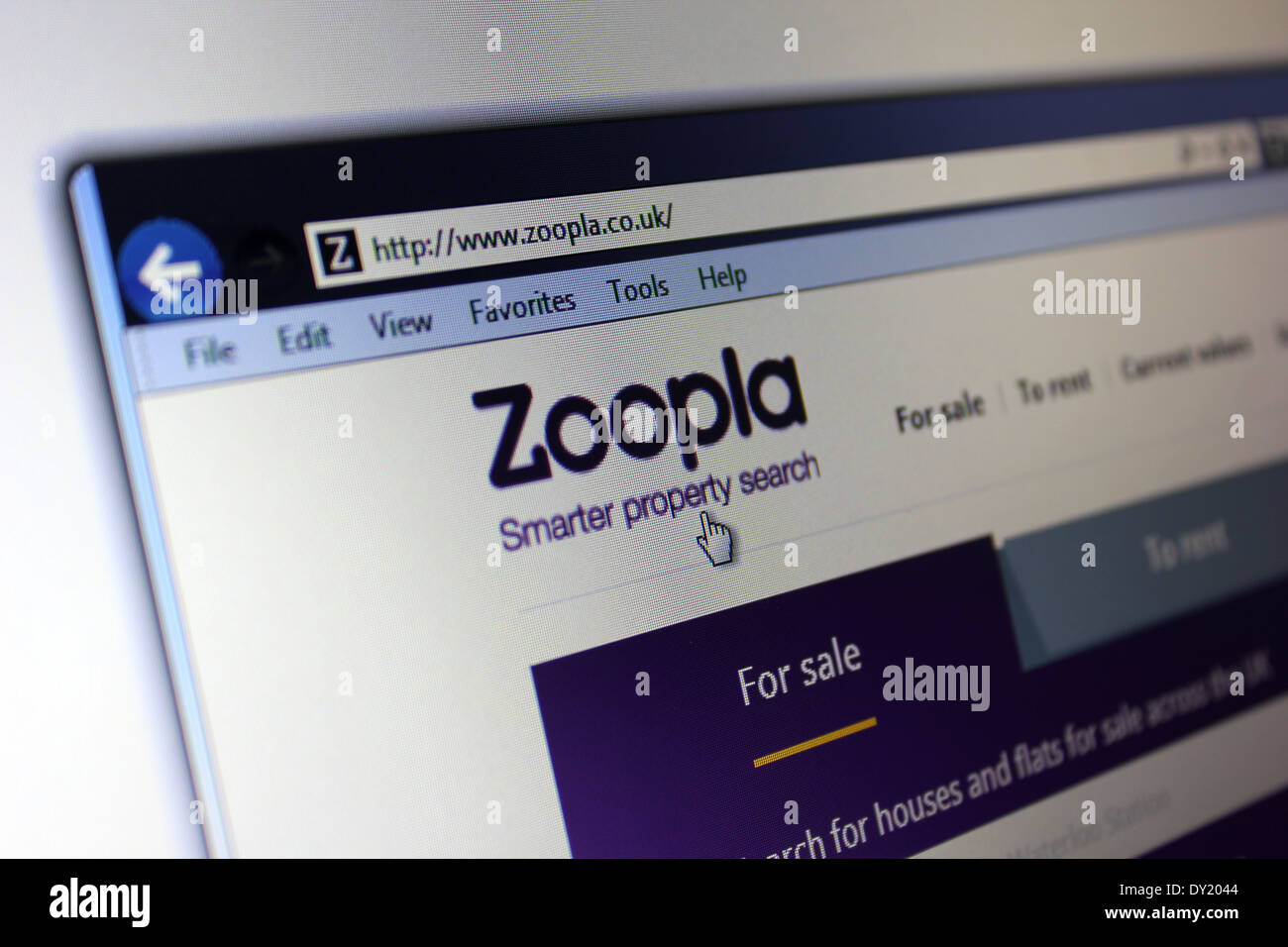 Zoopla.co.uk Stock Photo Alamy