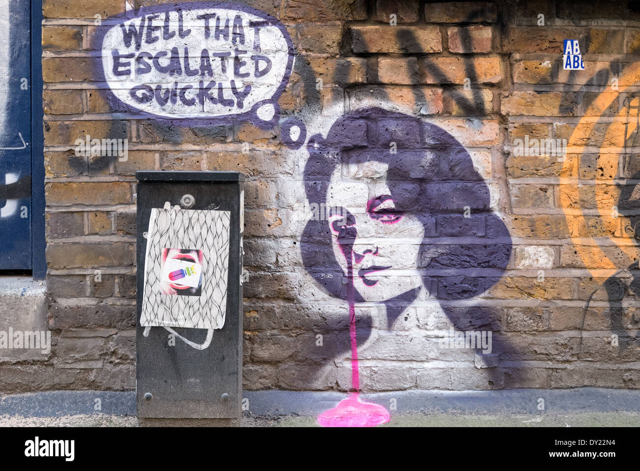 Street art in Shoreditch, London Stock Photo