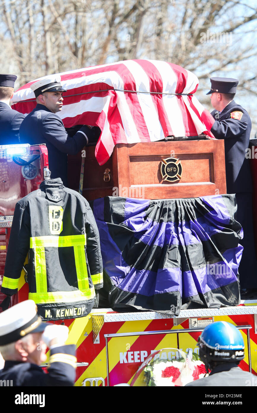Boston, Massachusetts, USA. 3rd Apr, 2014. Thousands of firefighters ...