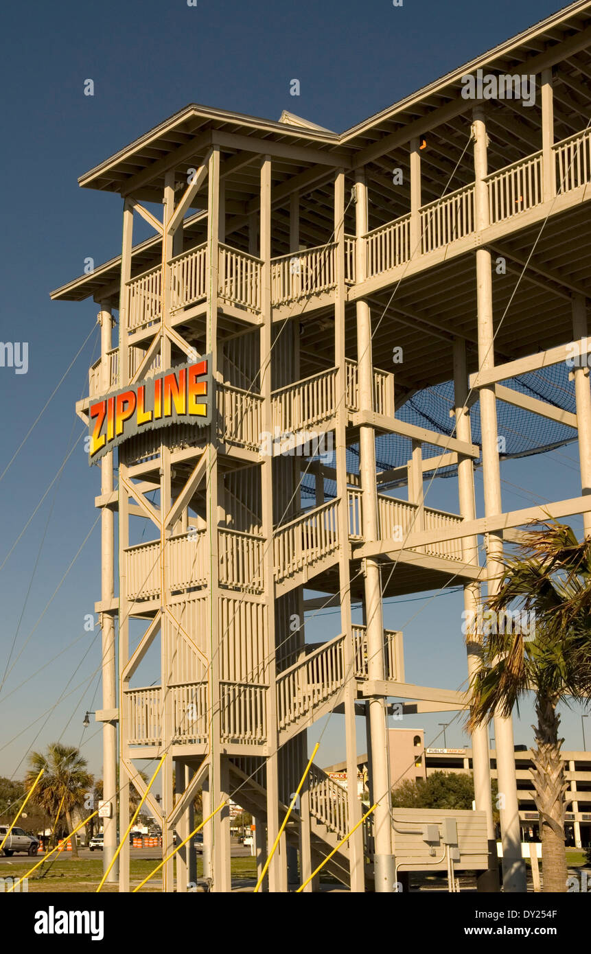 Zipline Myrtle Beach South Carolina USA Stock Photo Alamy
