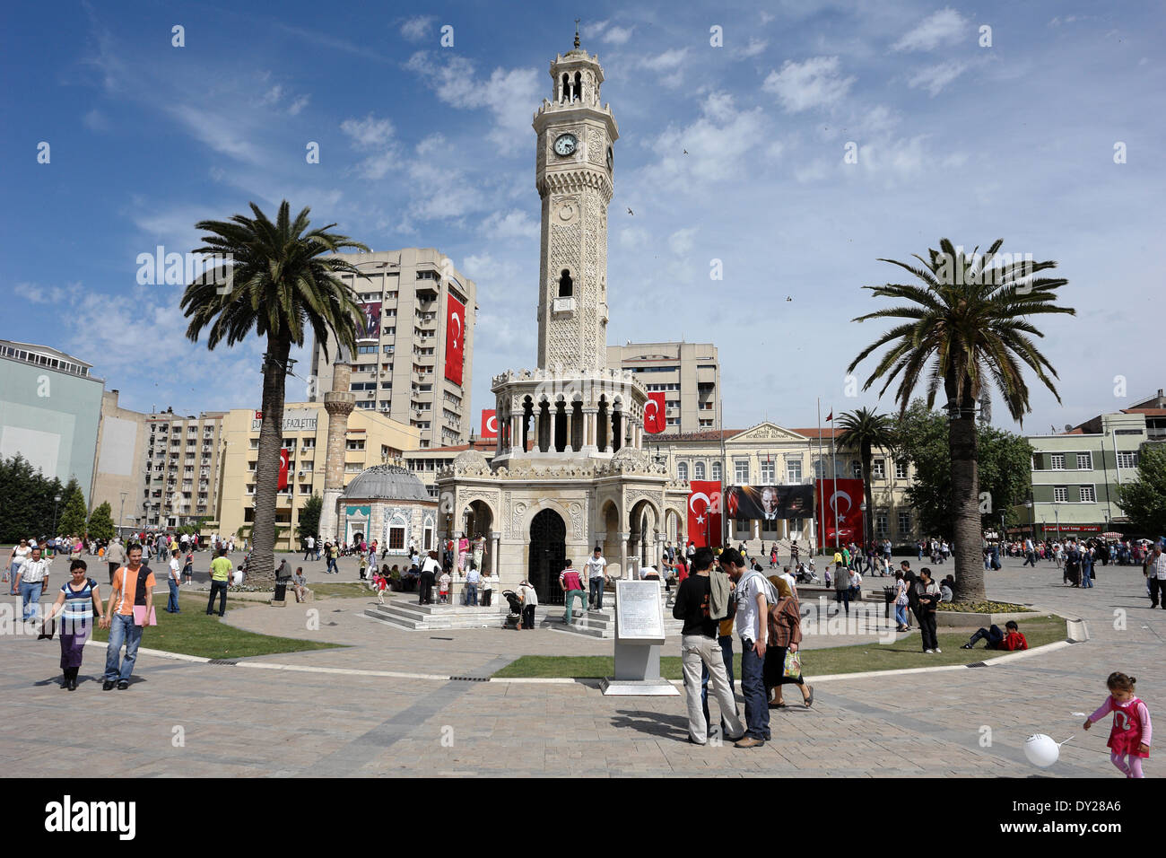 The Clock Tower and place in Izmir. Turkey Stock Photo Alamy