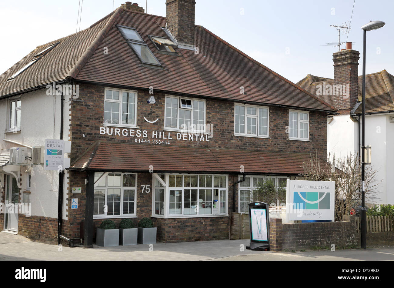 the burgess hill dental practice in burgess hill west sussex Stock Photo