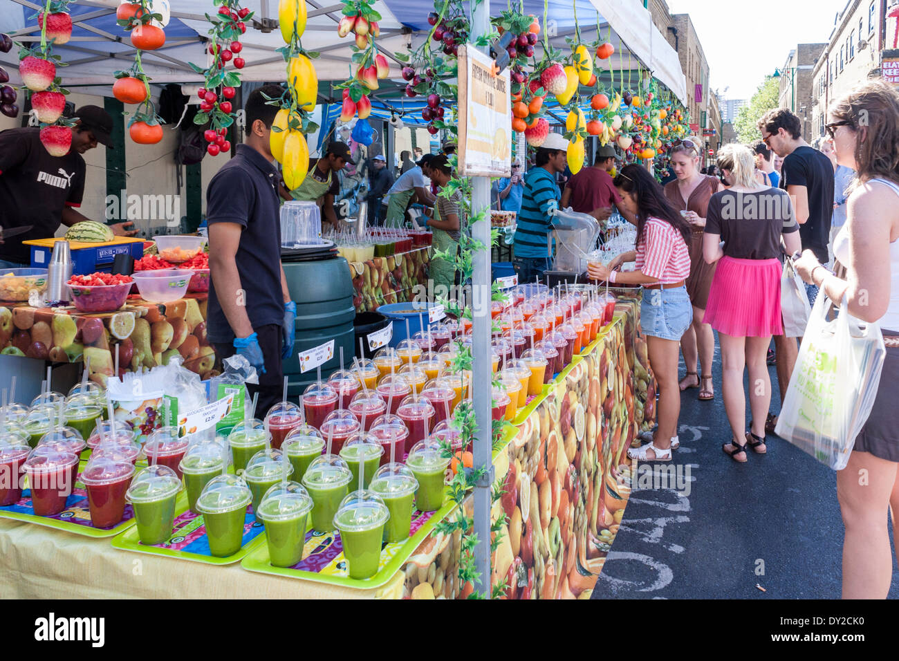 Stall Selling fresh fruit juices, milkshakes and smoothies in Brick