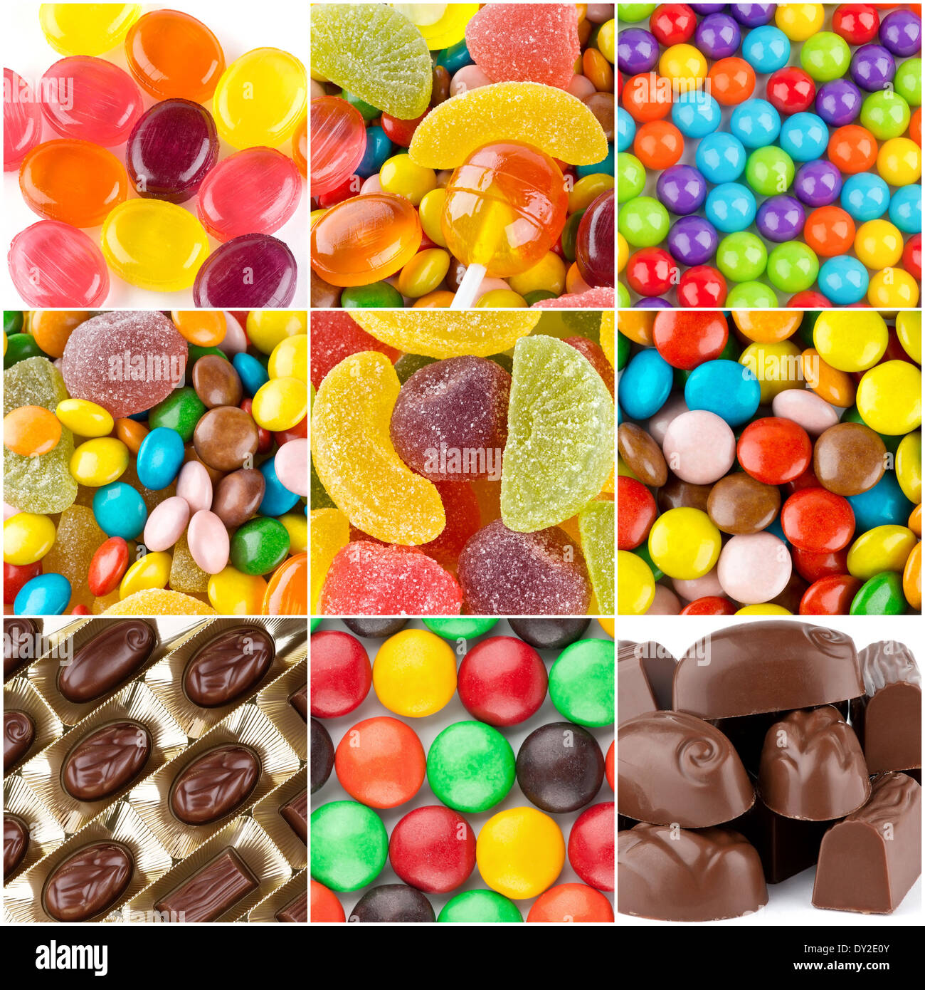 Different colorful sweets Stock Photo - Alamy