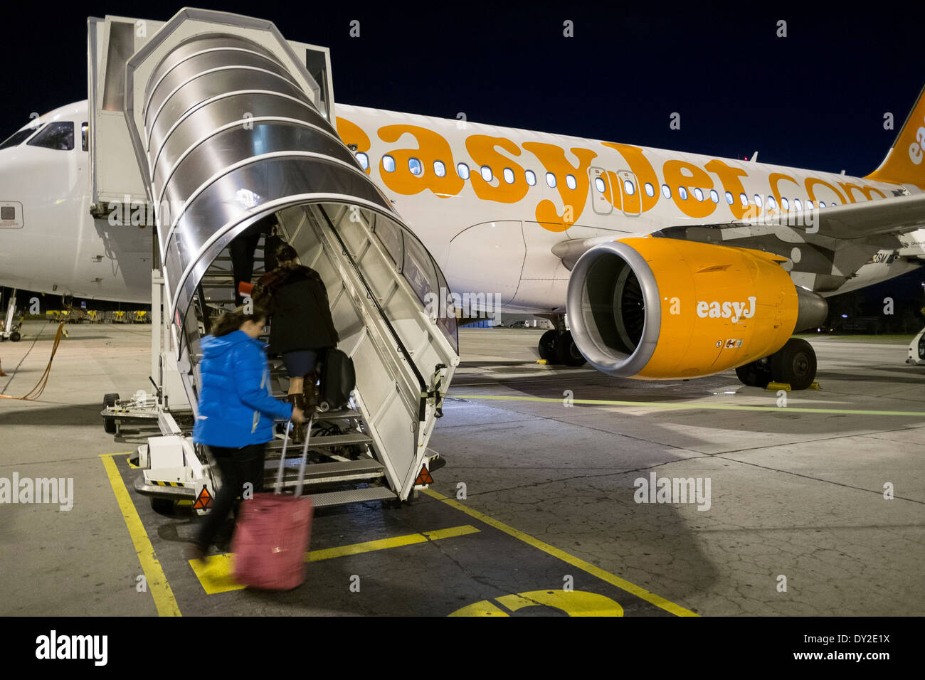 Easy Jet low-cost airlines Stock Photo