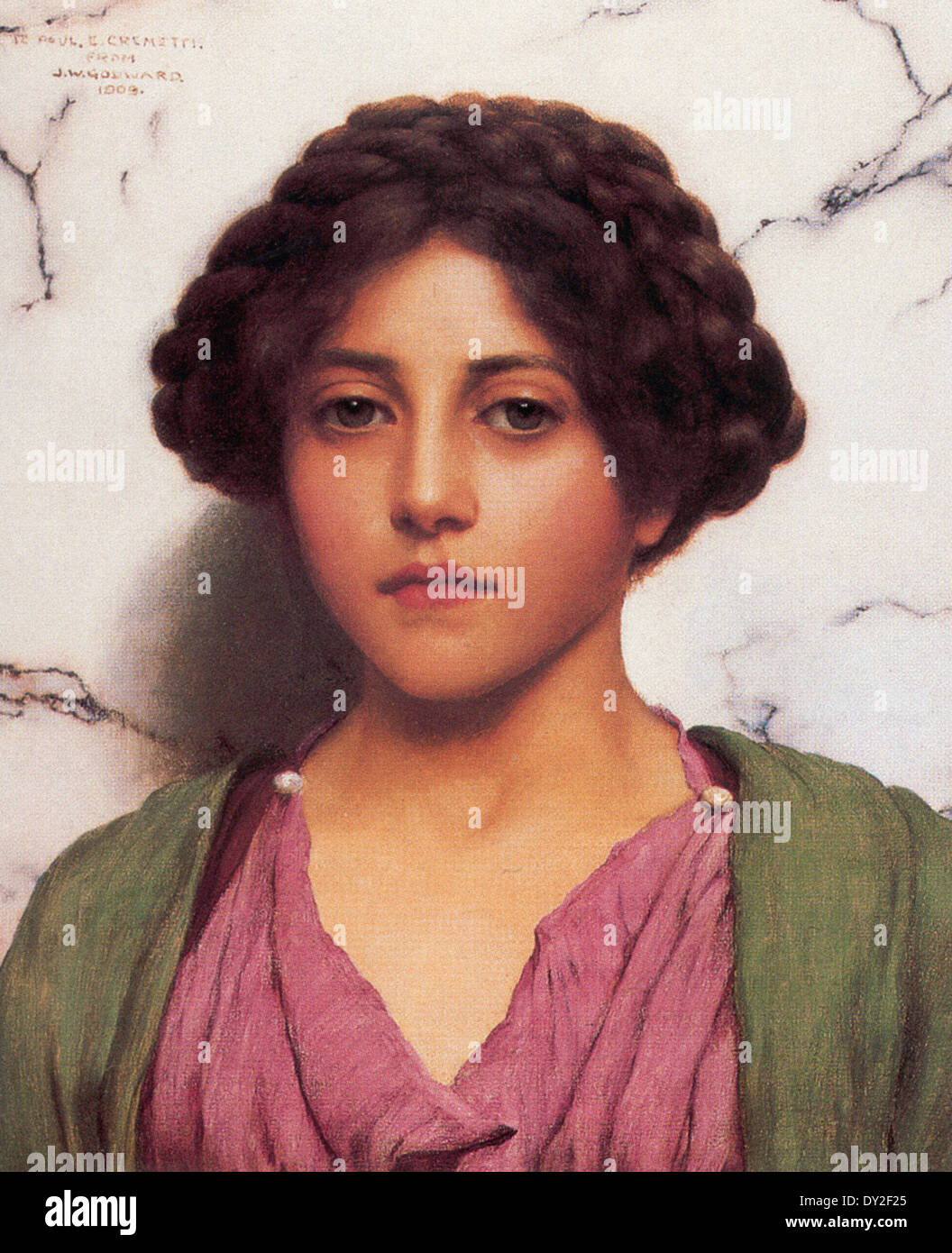 John William Godward A Classical Beauty Stock Photo
