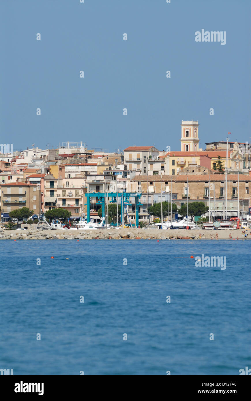 Cilento. Italy. The coastal town of Marina di Camerota. Stock Photo