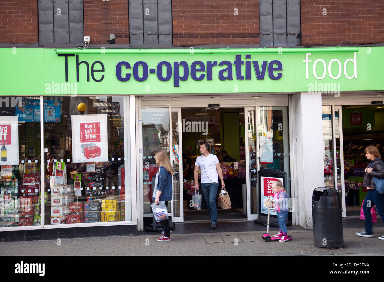 Co-Operative Supermarket on North End Rd in Fulham SW6 - London UK Stock Photo