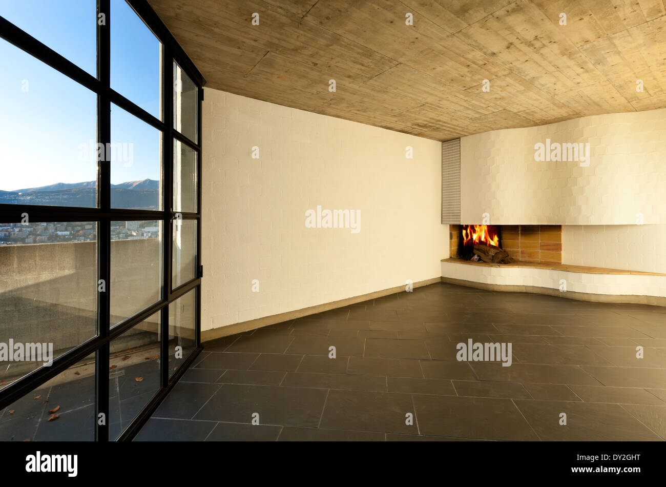 interior modern villa, livingroom Stock Photo - Alamy