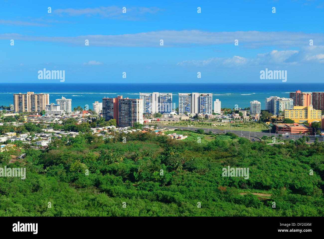 Aerial view san juan city hi-res stock photography and images - Alamy