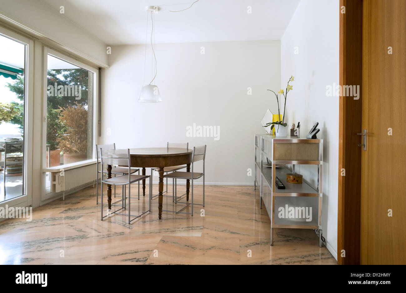 Interior of modern house, dining room Stock Photo - Alamy