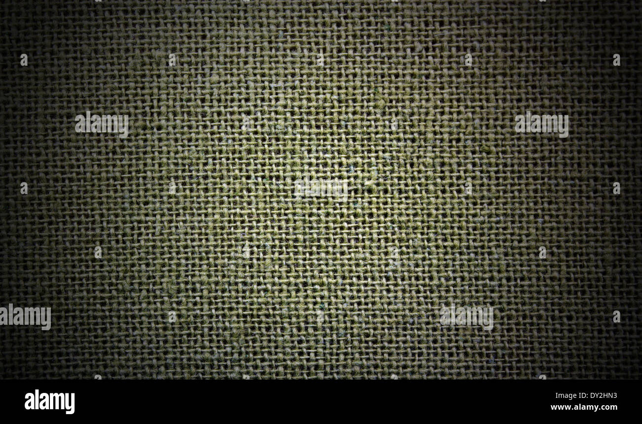 Natural linen green dark material texture background Stock Photo - Alamy