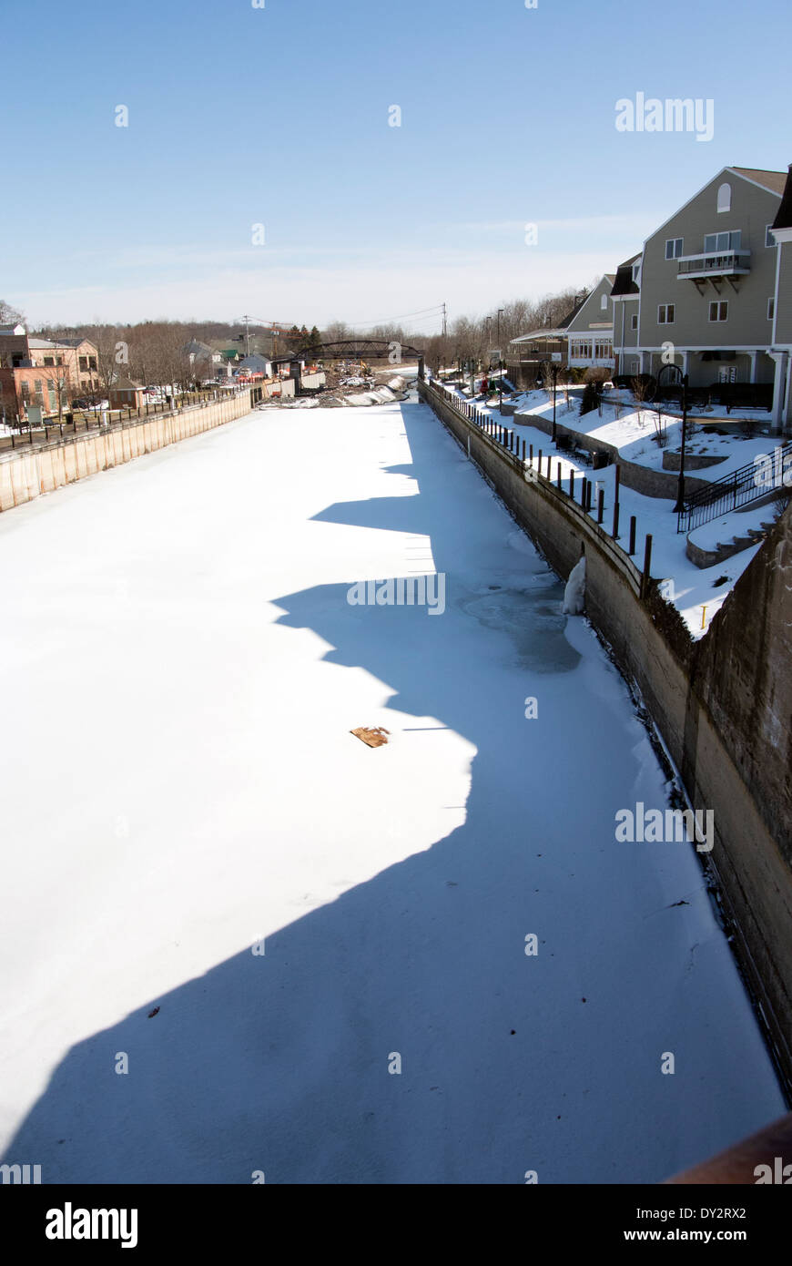 Drained Erie Canal, Fairport NY USA Stock Photo Alamy
