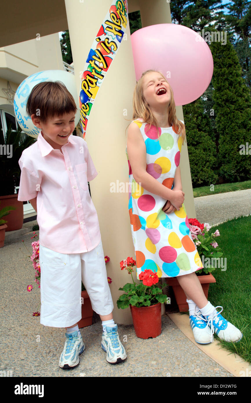 Children's outdoor party Stock Photo Alamy