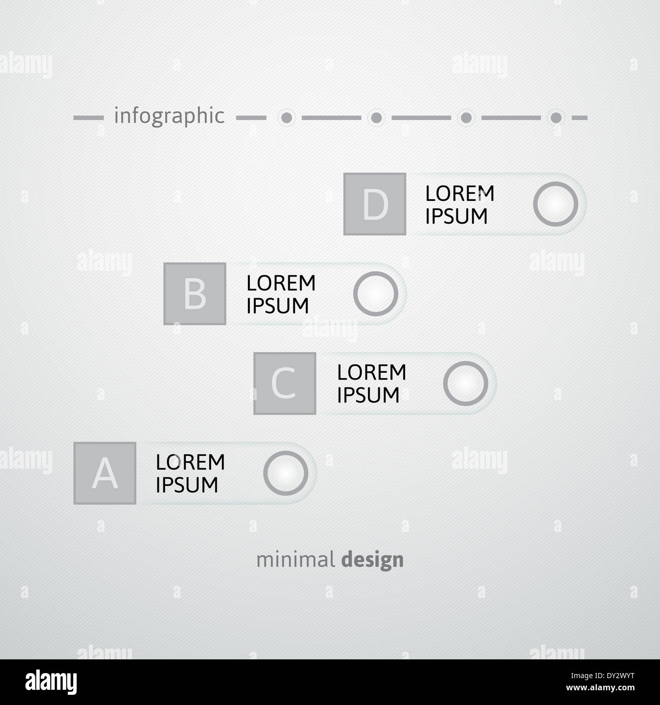 White round and strip design template Stock Photo - Alamy