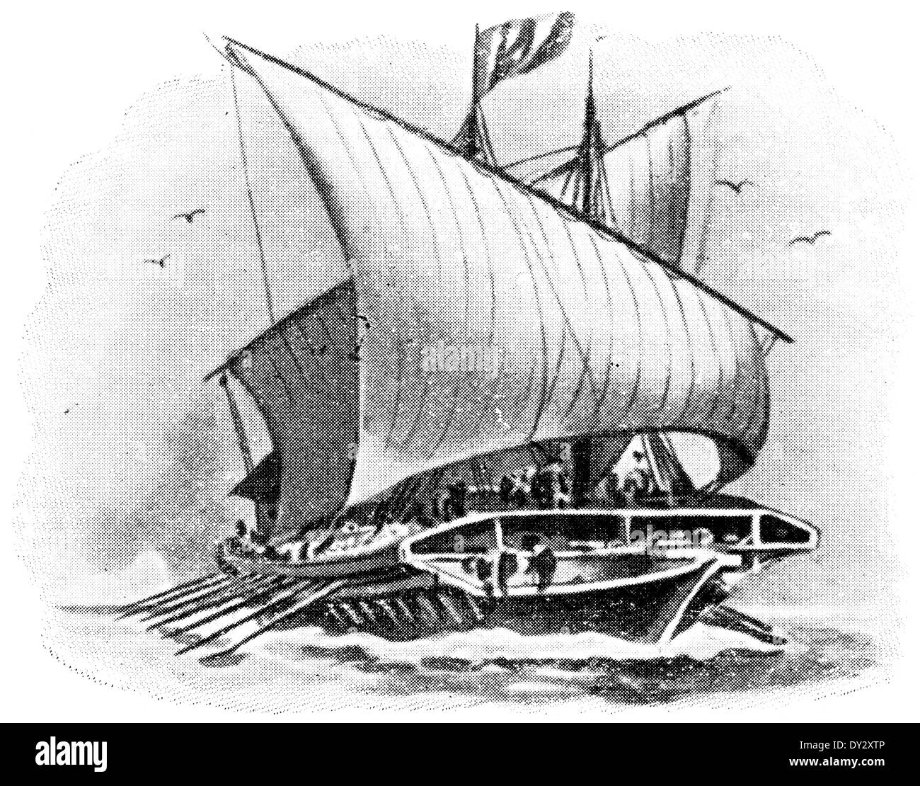 galley 17th century Stock Photo Alamy