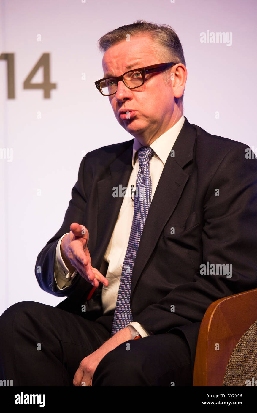 Education Minister Michael Gove speaking at the Association of Schools and College Leaders Annual Conference, NEC, Birmingham. Stock Photo