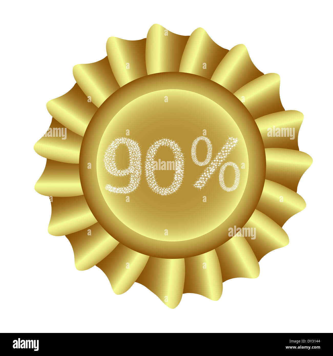 Yellow Vector Label-90 Stock Photo - Alamy