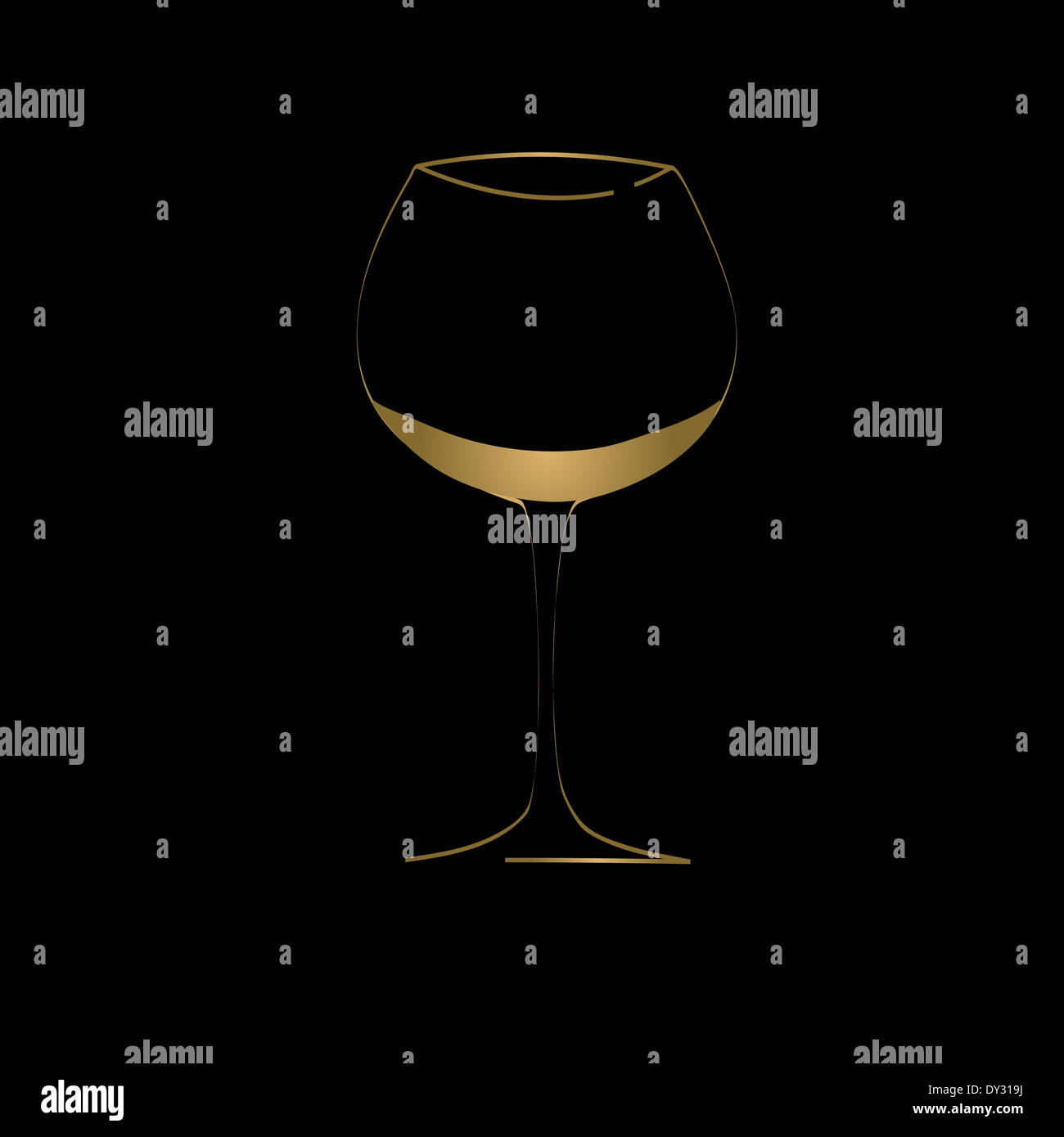 wine glass concept menu design Stock Photo