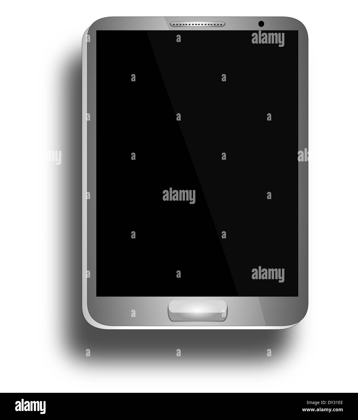 Tablet with Blank Screen tablet with blank, shiny screen isolated on