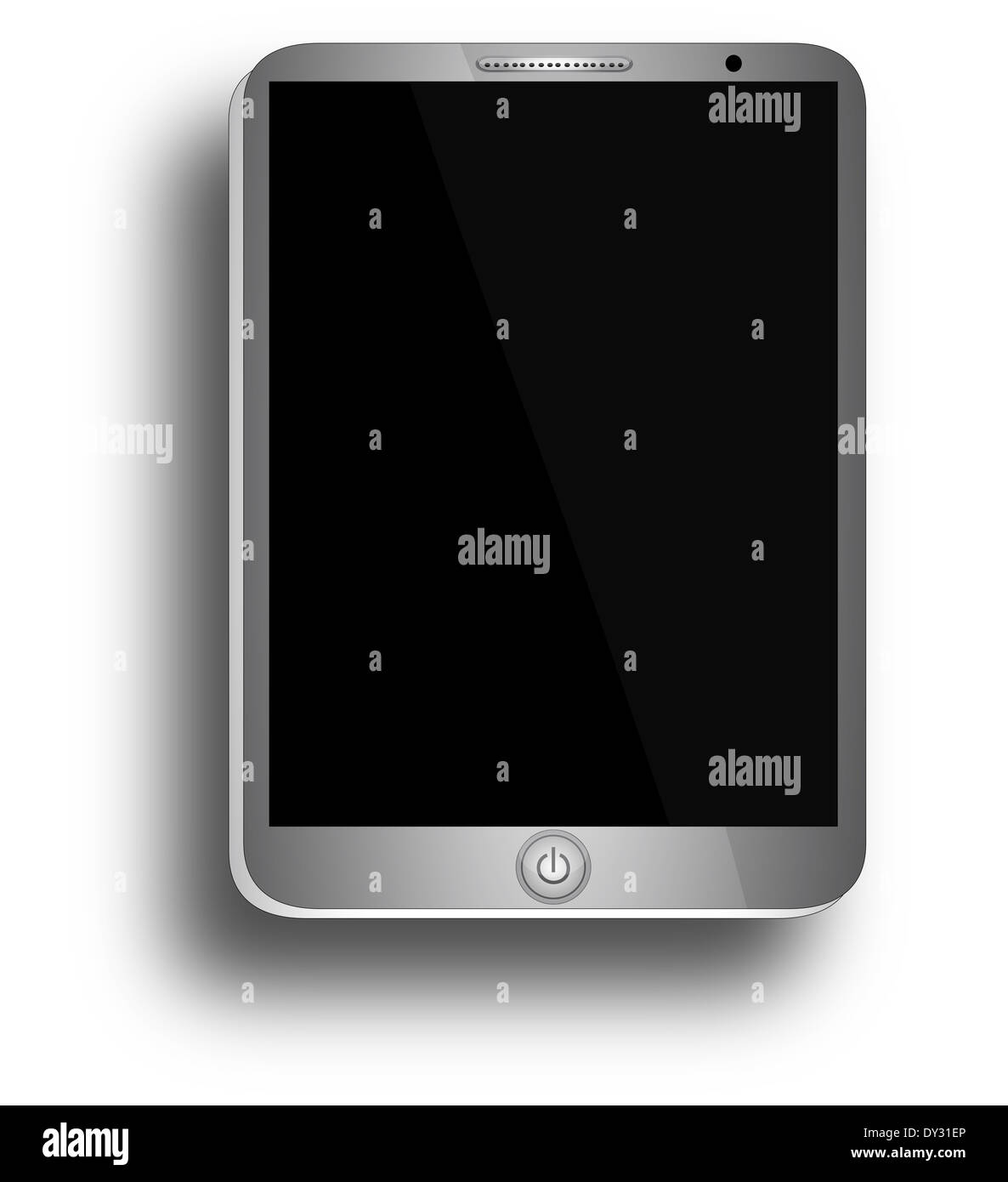 Tablet with Blank Screen - tablet with blank, shiny screen isolated on ...