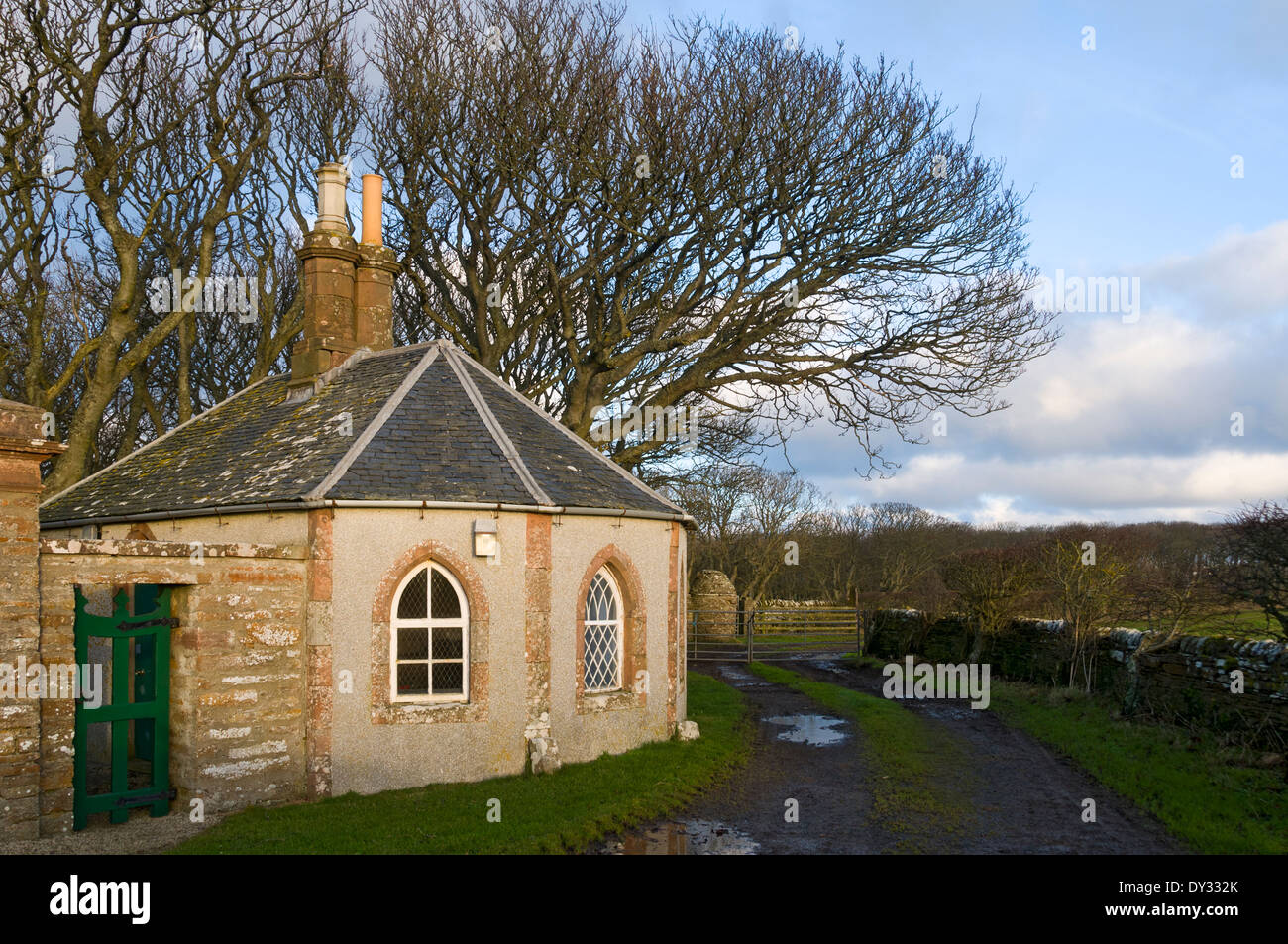 The gatehouse lodge at the Castle of Mey, Caithness, Scotland, UK Stock Photo