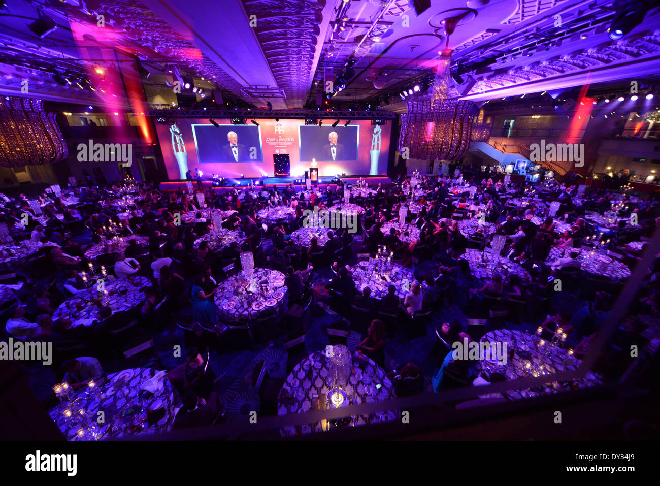 London, UK. 4th April 2014. LONDON, ENGLAND - APRIL 04:The Grosvenor House Hotel venue attends The Asian Awards at The Grosvenor House Hotel on April 4, 2014 in London, England. Credit:  See Li/Alamy Live News Stock Photo