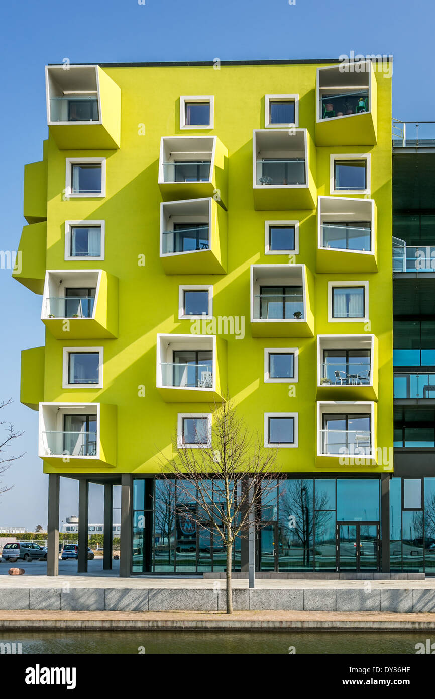 KAB apartments, developing city area of Ørestad, Amager, Copenhagen Stock  Photo - Alamy