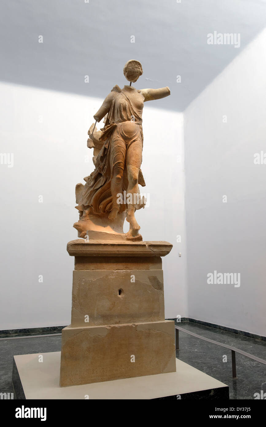 Statue Nike Paeonios at Archaeological museum Ancient Olympia Peloponnese  Greece statue Nike Victory was a Stock Photo - Alamy
