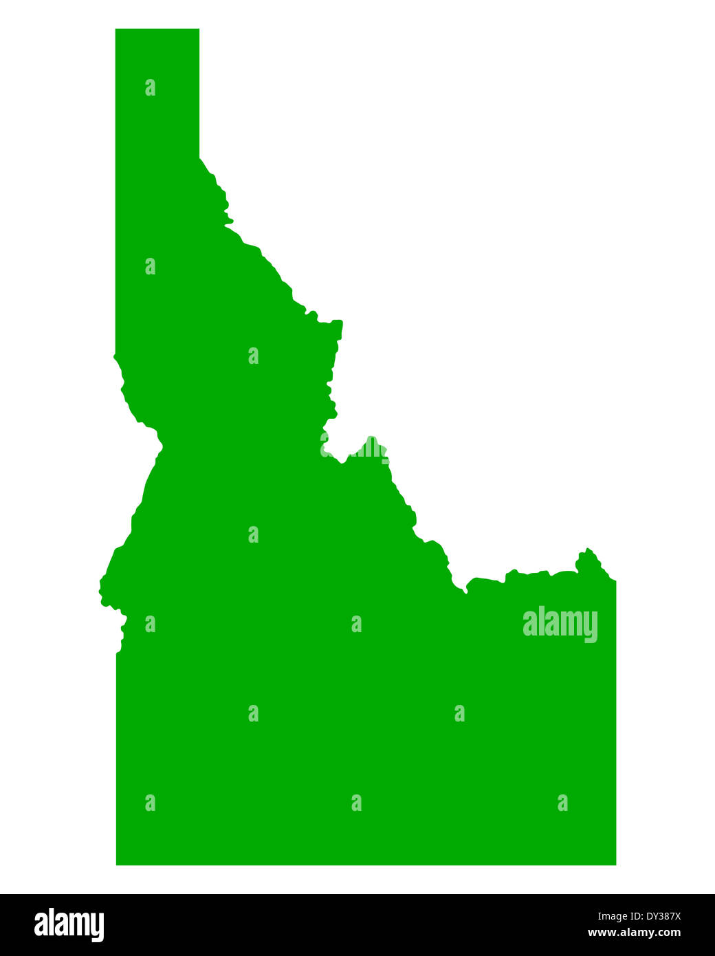 Map of Idaho Stock Photo - Alamy