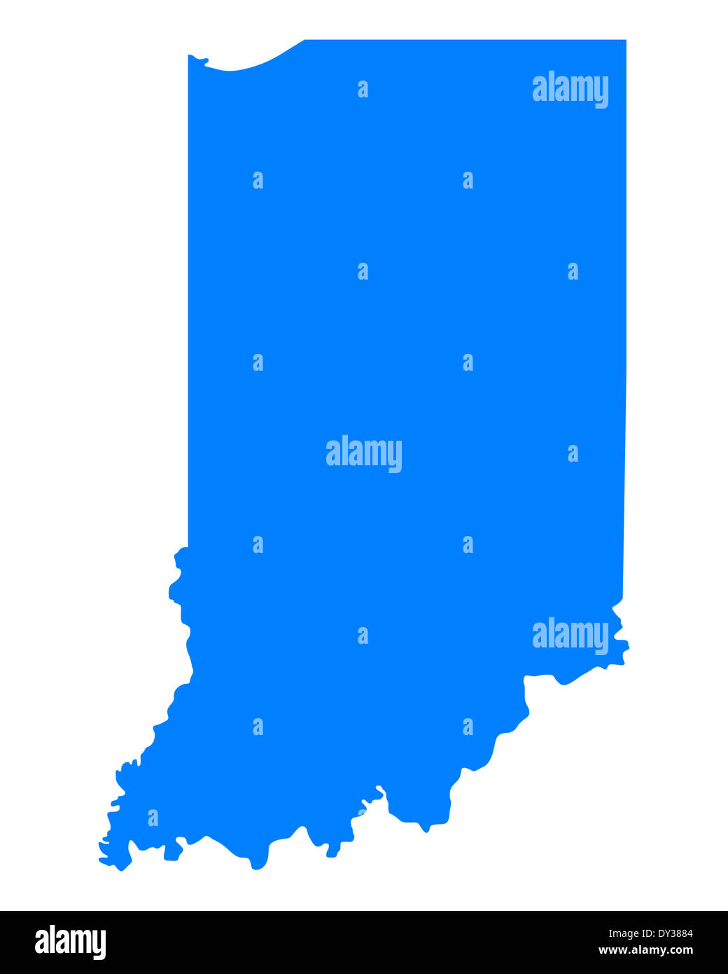 Map of Indiana Stock Photo Alamy