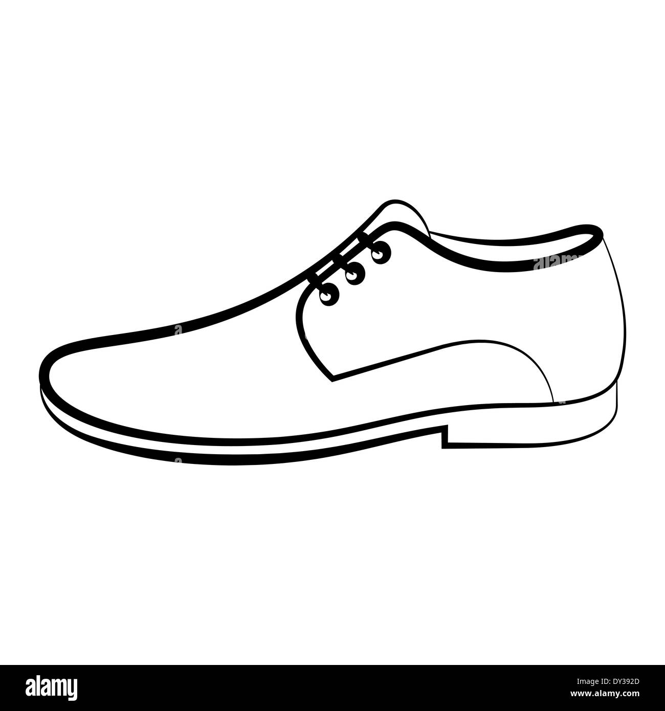 Men's shoe isolated on white background Stock Photo Alamy