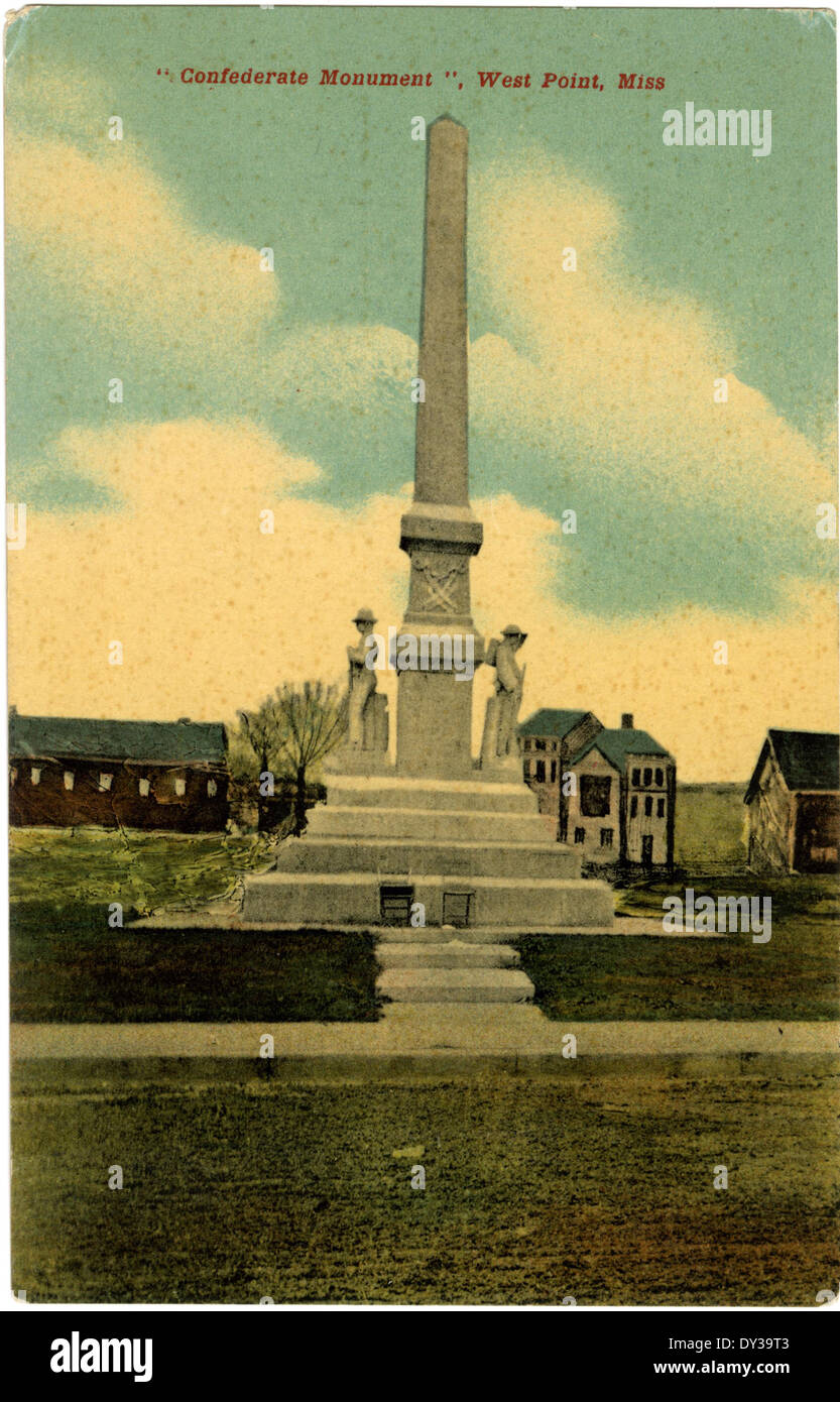 Confederate monument, West Point, Miss Stock Photo Alamy