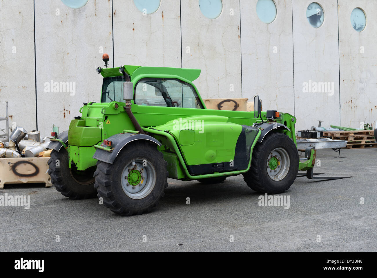 Icelandic forklift truck Stock Photo