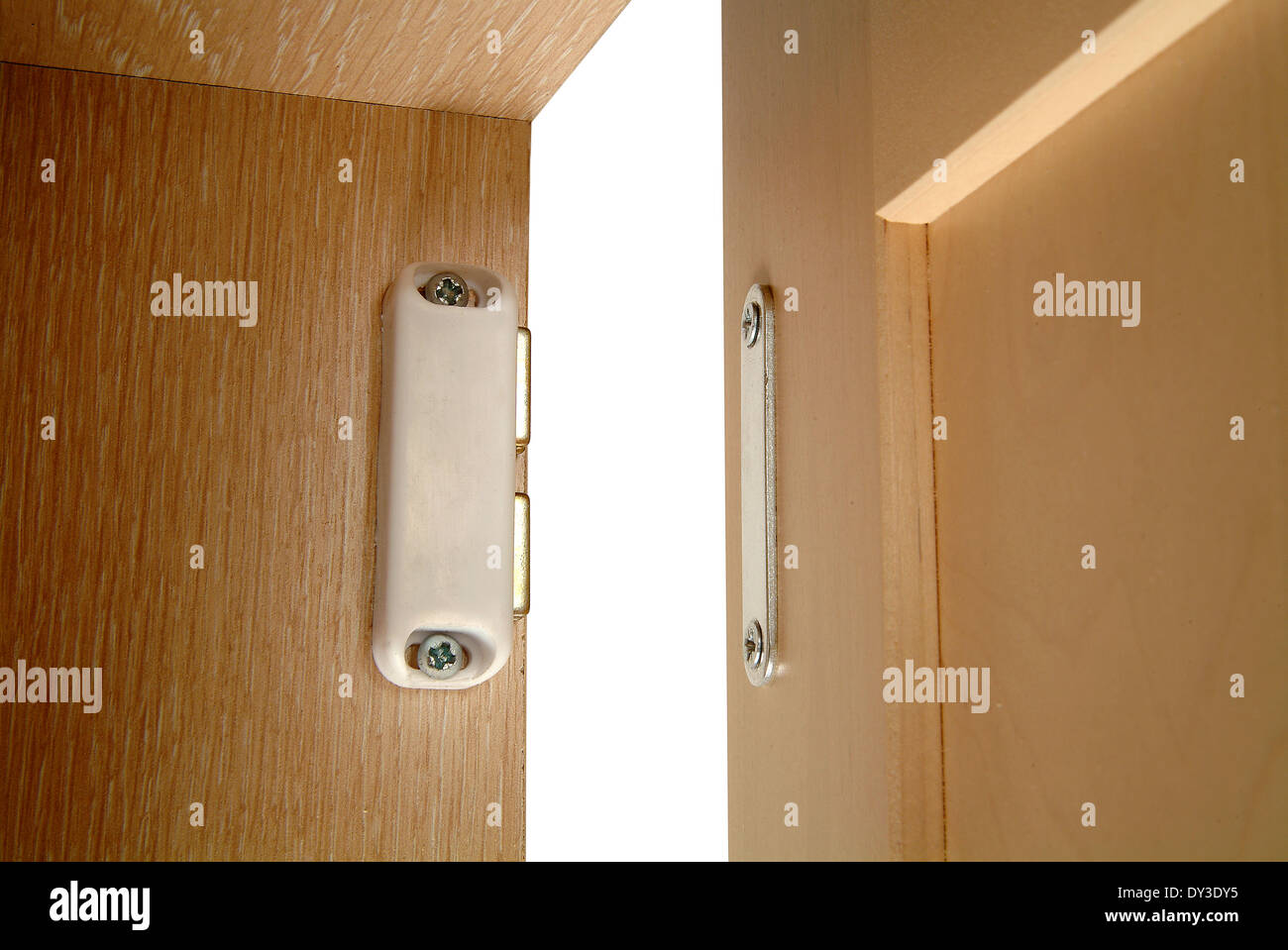 Magnetic Catch On Cabinet Door Stock Photo 68303625 Alamy