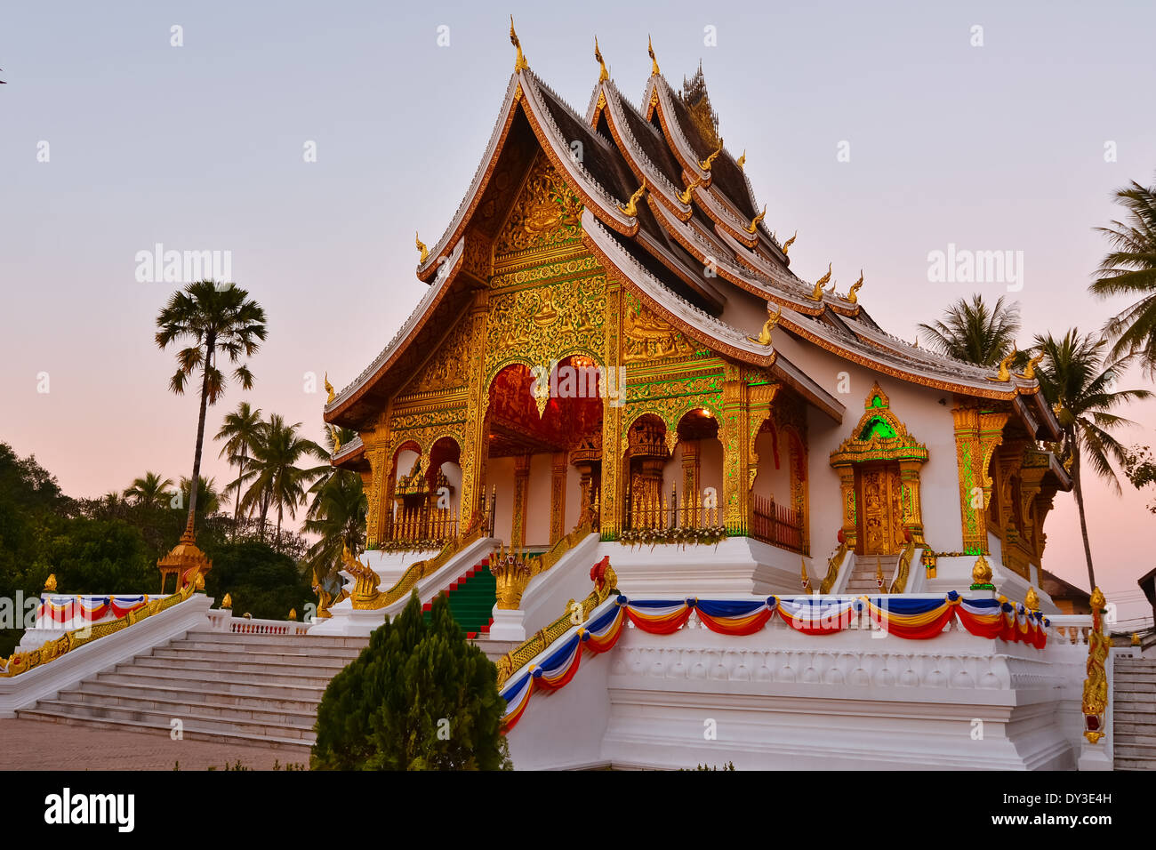 The Haw Pha Bang Temple Stock Photo