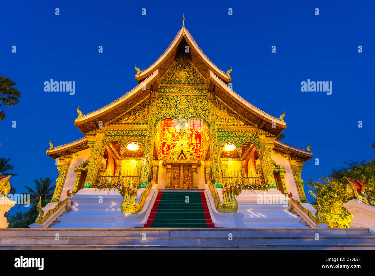 The Haw Pha Bang Temple Stock Photo