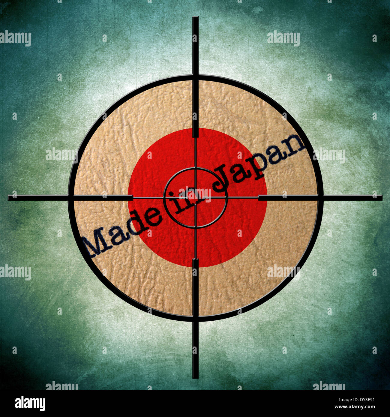 Made in Japan text in target Stock Photo Alamy