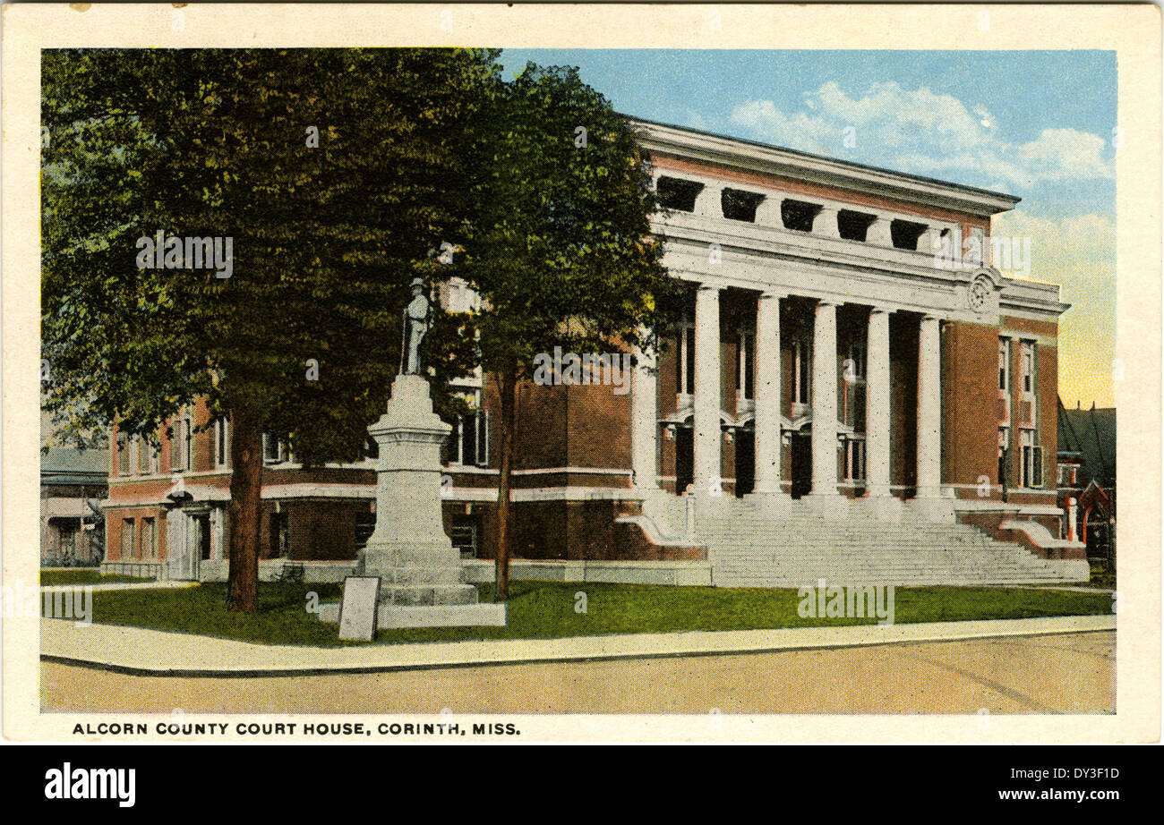 Alcorn County court house, Corinth, Miss Stock Photo Alamy