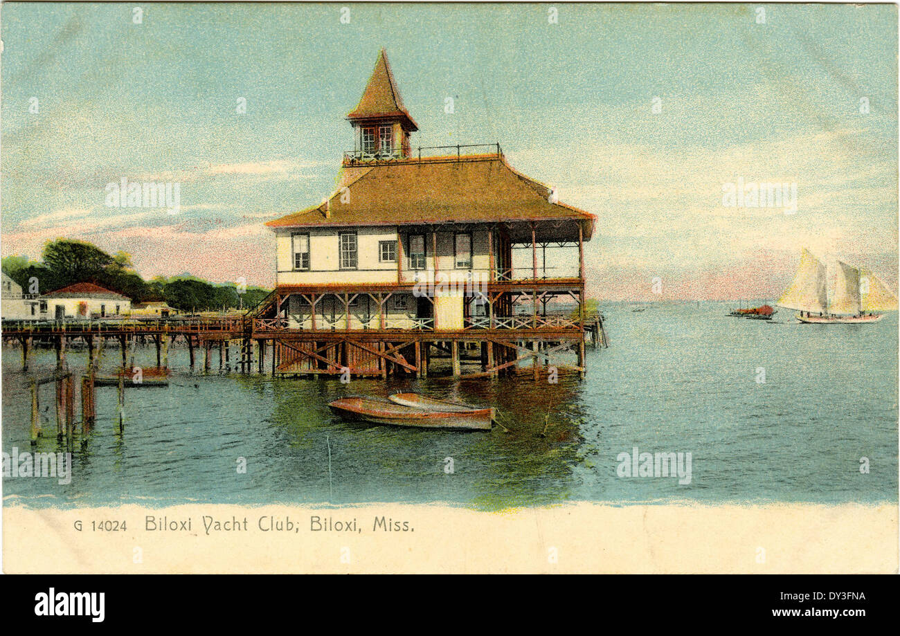 Biloxi Yacht Club, Biloxi, Miss Stock Photo Alamy