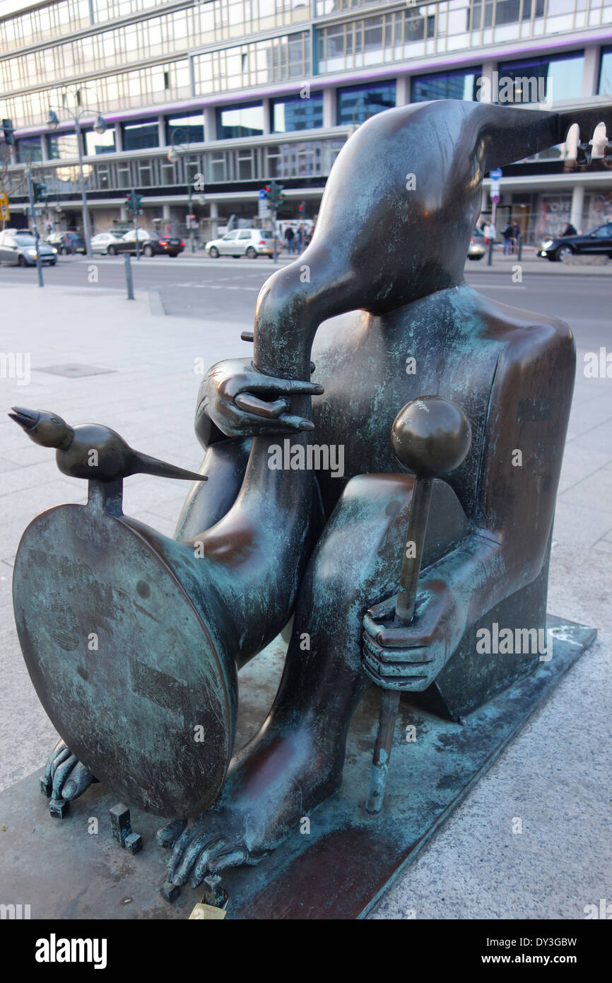Sculpture in Berlin city Stock Photo