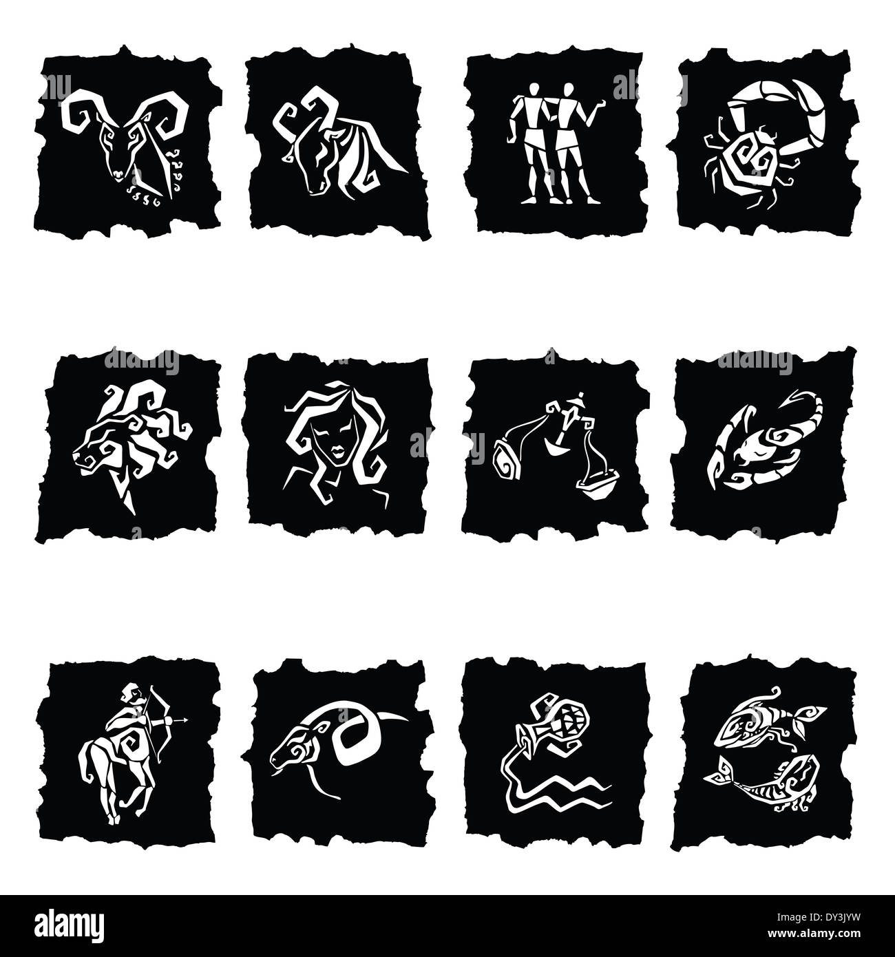 Horoscope Twelve Symbols Of The Zodiac Signs Stock Photo Alamy Horoscope Twelve Symbols Of The Zodiac Signs Stock Photo Alamy