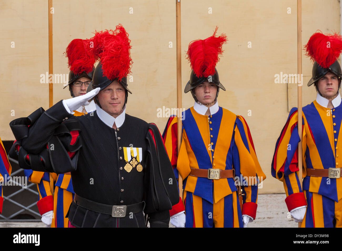 Vatican Swiss Guard Stock Photo