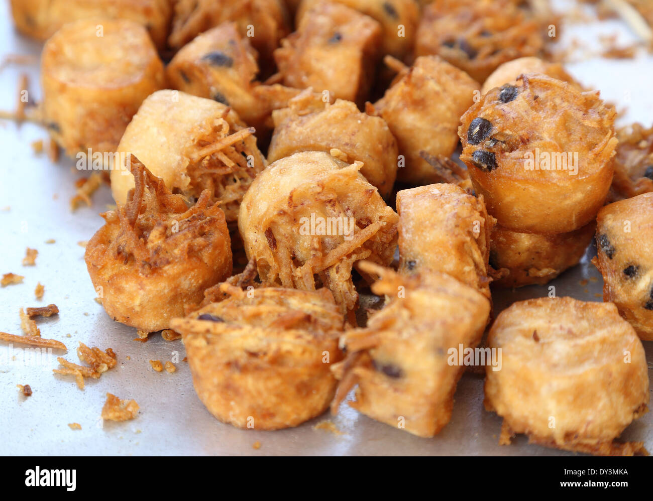 Fried Taro and Black Beans Stock Photo - Alamy