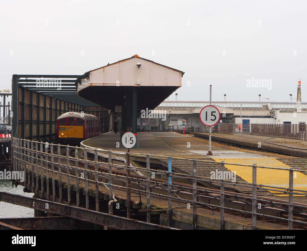 Ryde, Pier head train station on the Island Line, Isle of Wight ...